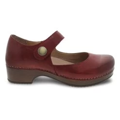 Dansko Beatrice Red Waxy Burnished -Dansko 9423227800 VIS
