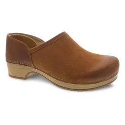 Dansko Brenna Tan Burnished Suede